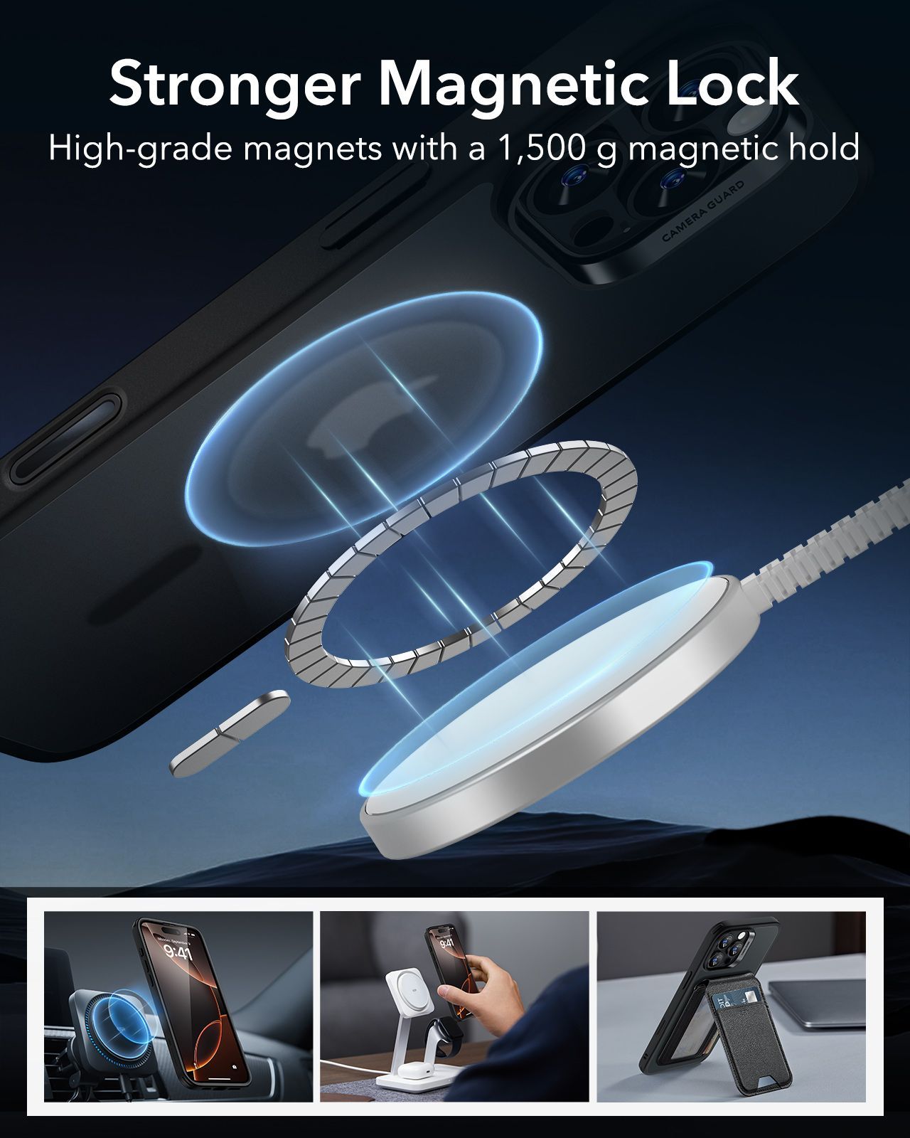 Θήκη ESR Classic Hybrid (Camera Control Button) MagSafe Frosted Black iPhone 16 Pro Max ΘΗΚΕΣ ESR Θήκη ESR Classic Hybrid (Camera Control Button) MagSafe Frosted Black iPhone 16 Pro Max - Image 7
