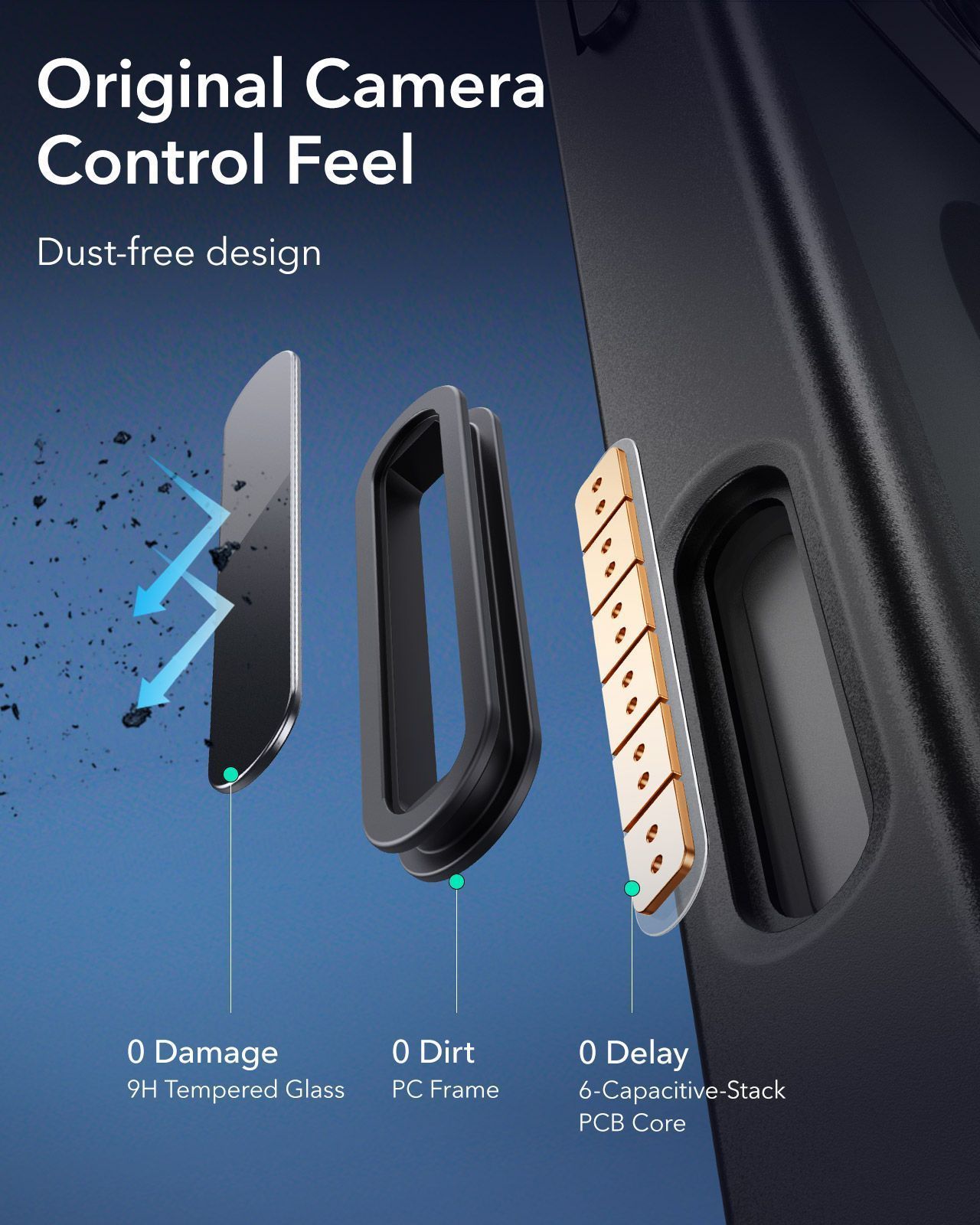 Θήκη ESR Classic Hybrid (Camera Control Button) MagSafe Frosted Black iPhone 16 Pro Max ΘΗΚΕΣ ESR Θήκη ESR Classic Hybrid (Camera Control Button) MagSafe Frosted Black iPhone 16 Pro Max - Image 6