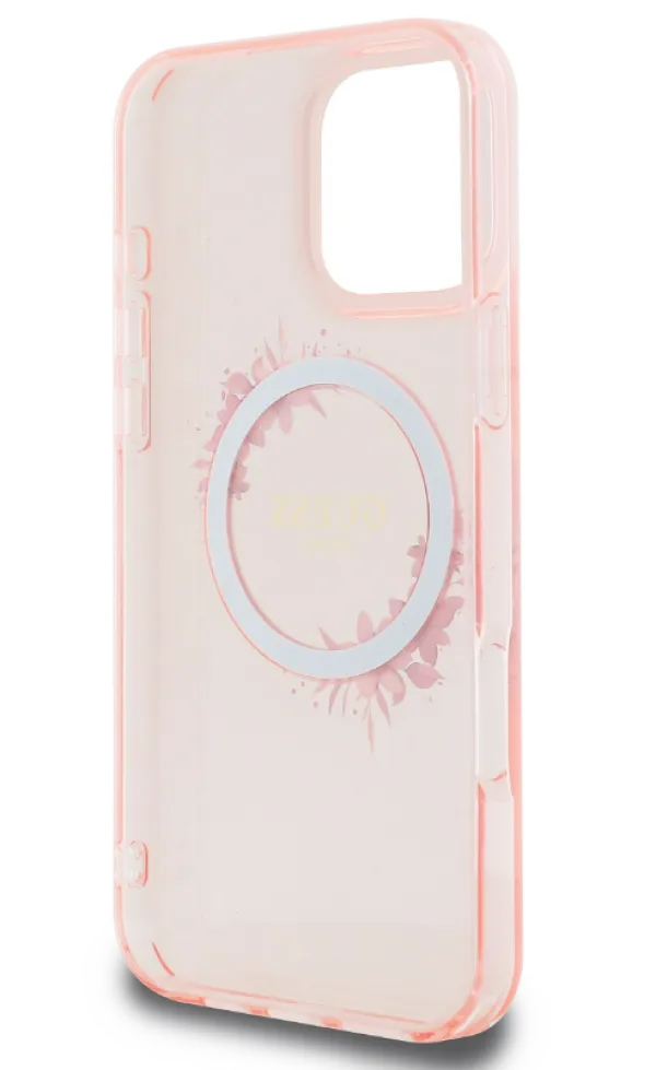 Θήκη Guess Flowers Wreath Clear Pink Magsafe iPhone 16 Pro Max ΘΗΚΕΣ Guess Θήκη Guess Flowers Wreath Clear Pink Magsafe iPhone 16 Pro Max - Image 3