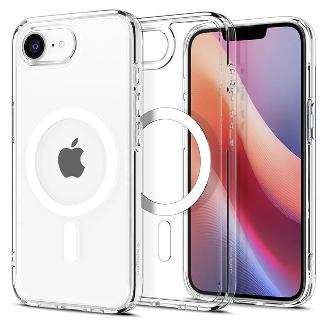 Θήκη Spigen Ultra Hybrid MagSafe Clear White iPhone 16e/17e STOCK OFFERS Spigen Θήκη Spigen Ultra Hybrid MagSafe Clear White iPhone 16e/17e