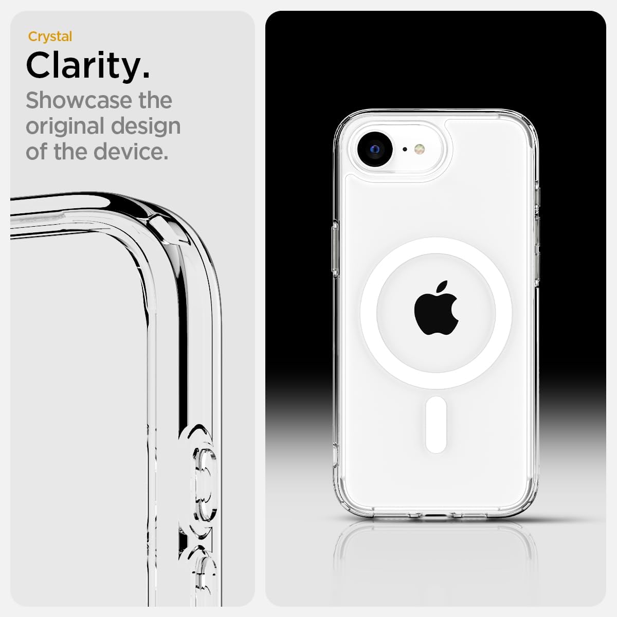 Θήκη Spigen Ultra Hybrid MagSafe Clear White iPhone 16e/17e STOCK OFFERS Spigen Θήκη Spigen Ultra Hybrid MagSafe Clear White iPhone 16e/17e - Image 5