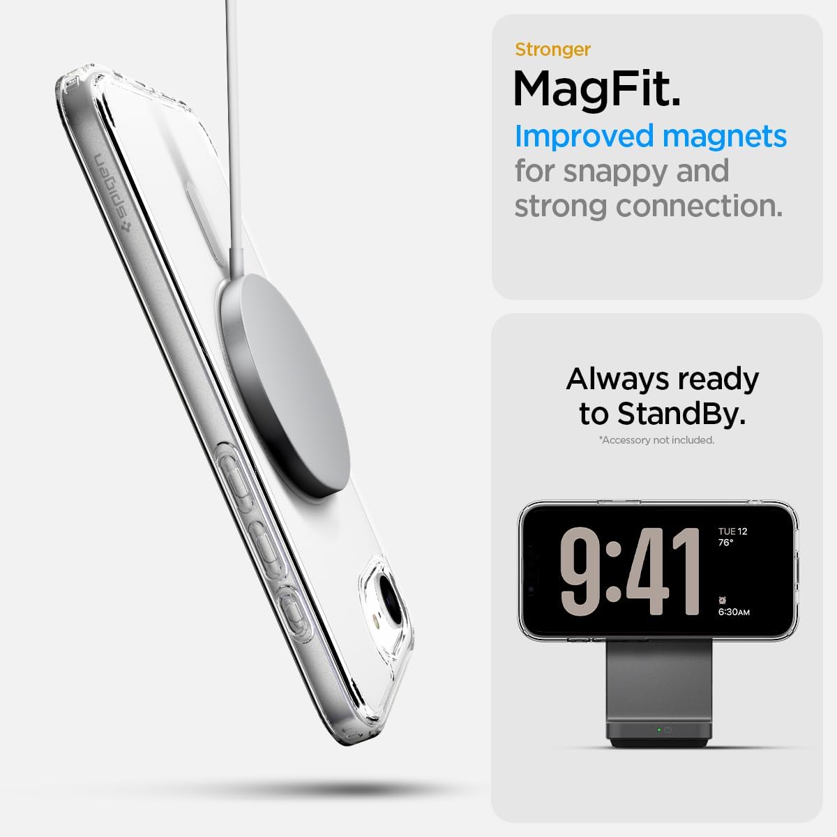 Θήκη Spigen Ultra Hybrid MagSafe Clear White iPhone 16e/17e STOCK OFFERS Spigen Θήκη Spigen Ultra Hybrid MagSafe Clear White iPhone 16e/17e - Image 4
