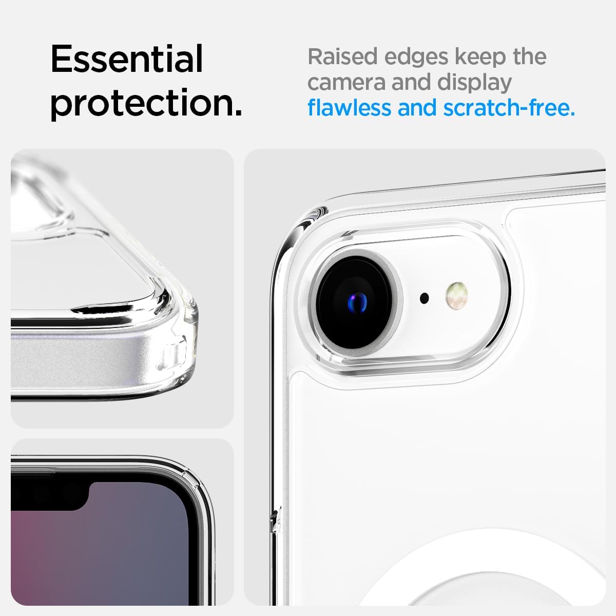 Θήκη Spigen Ultra Hybrid MagSafe Clear White iPhone 16e/17e STOCK OFFERS Spigen Θήκη Spigen Ultra Hybrid MagSafe Clear White iPhone 16e/17e - Image 3