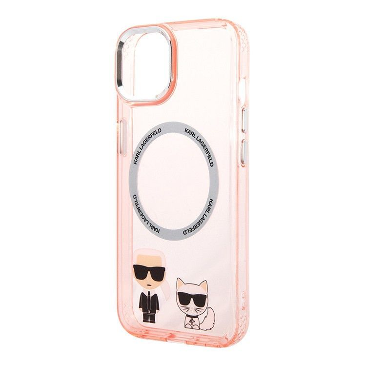 Θήκη Karl Lagerfeld Karl and Choupette MagSafe Clear Pink iPhone 13/14 ΘΗΚΕΣ KARL LAGERFELD Θήκη Karl Lagerfeld Karl and Choupette MagSafe Clear Pink iPhone 13/14 - Image 3