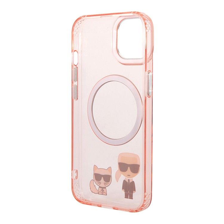 Θήκη Karl Lagerfeld Karl and Choupette MagSafe Clear Pink iPhone 13/14 ΘΗΚΕΣ KARL LAGERFELD Θήκη Karl Lagerfeld Karl and Choupette MagSafe Clear Pink iPhone 13/14 - Image 4