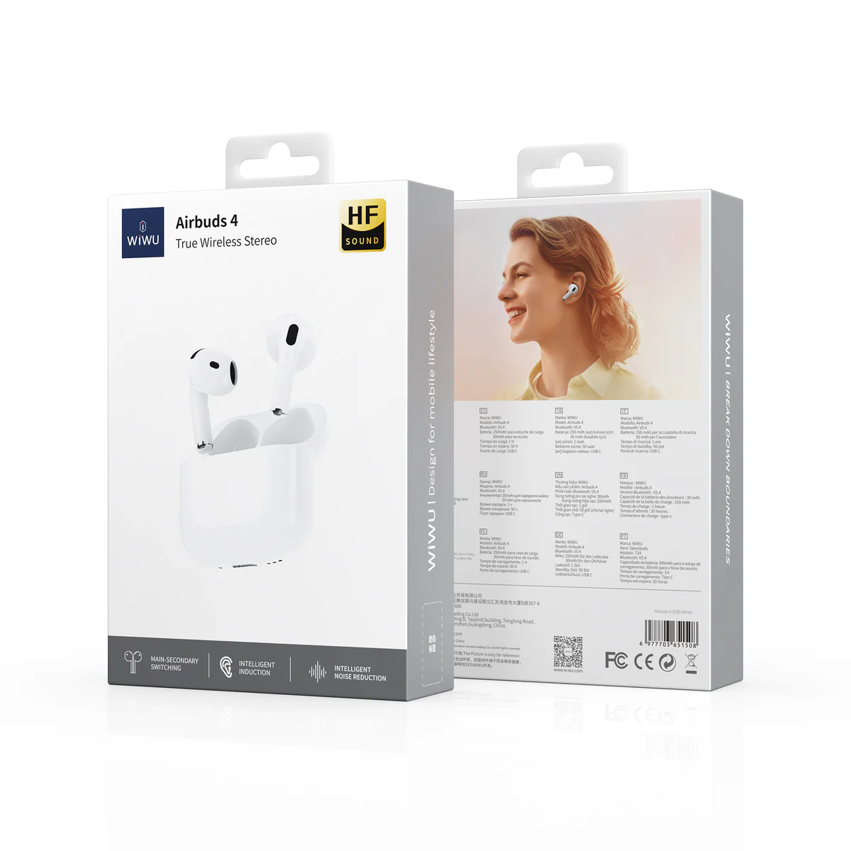 WiWU TWS Wireless Airbuds 4 White STOCK OFFERS WIWU WiWU TWS Wireless Airbuds 4 White - Image 5