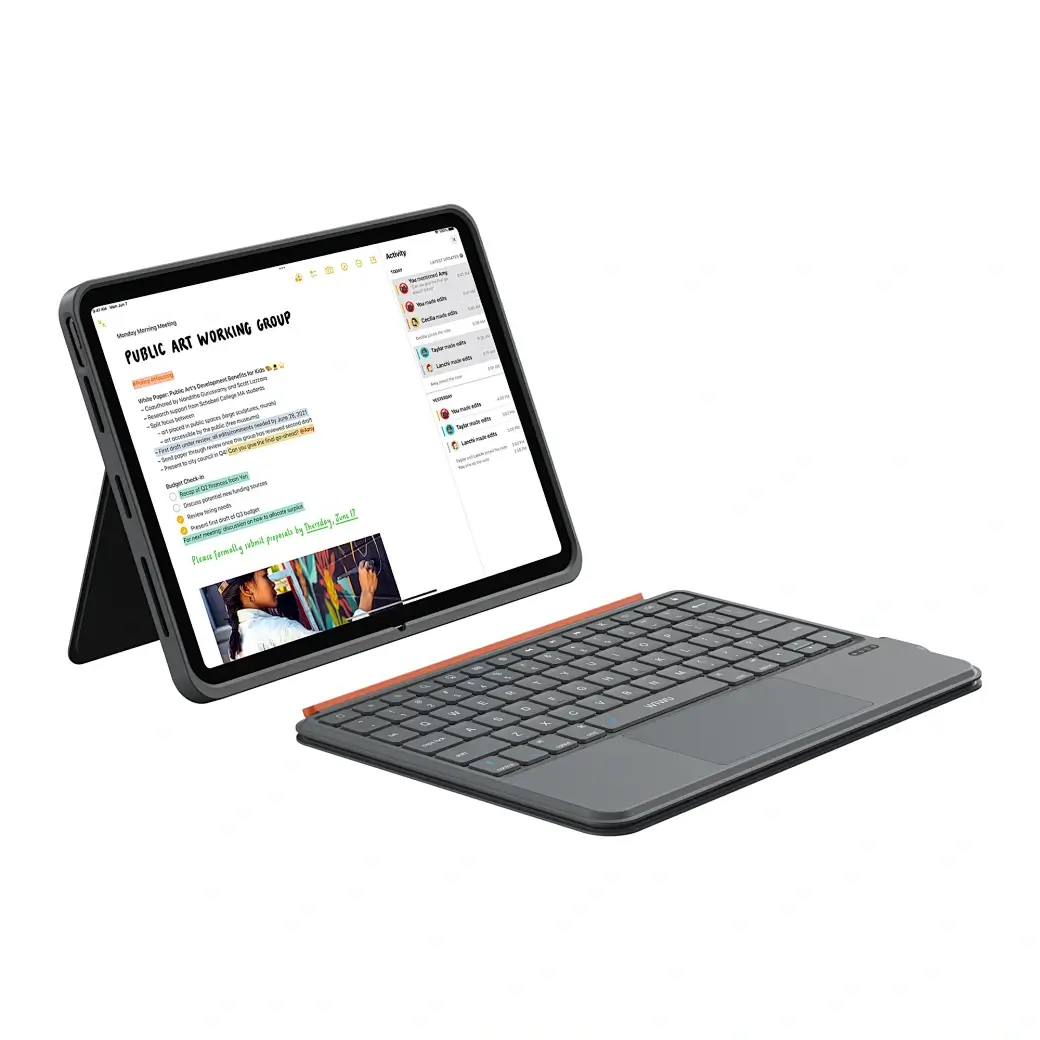 Θήκη WiWU 3in1 Combo Keyboard Grey iPad Pro 13 2024 ΘΗΚΕΣ WIWU Θήκη WiWU 3in1 Combo Keyboard Grey iPad Pro 13 2024