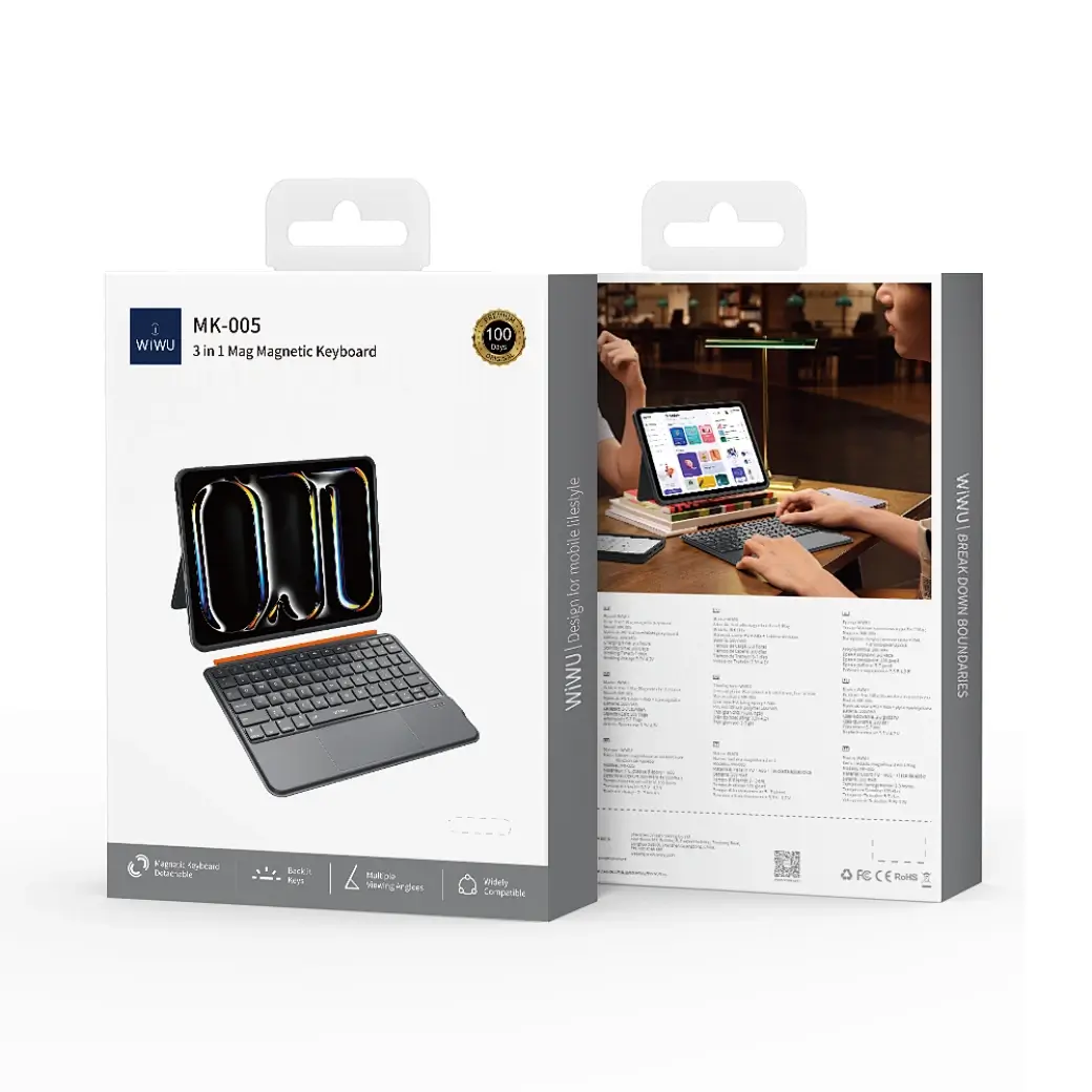 Θήκη WiWU 3in1 Combo Keyboard Grey iPad Pro 13 2024 ΘΗΚΕΣ WIWU Θήκη WiWU 3in1 Combo Keyboard Grey iPad Pro 13 2024 - Image 7
