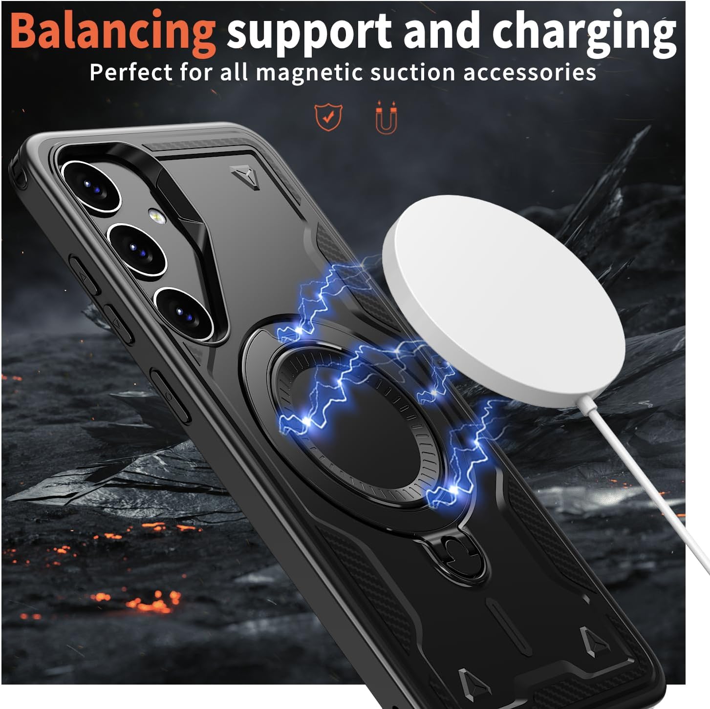 Θήκη Orso Buffer Ostand Armor Black Samsung Galaxy A55 ΘΗΚΕΣ Orso Θήκη Orso Buffer Ostand Armor Black Samsung Galaxy A55 - Image 6