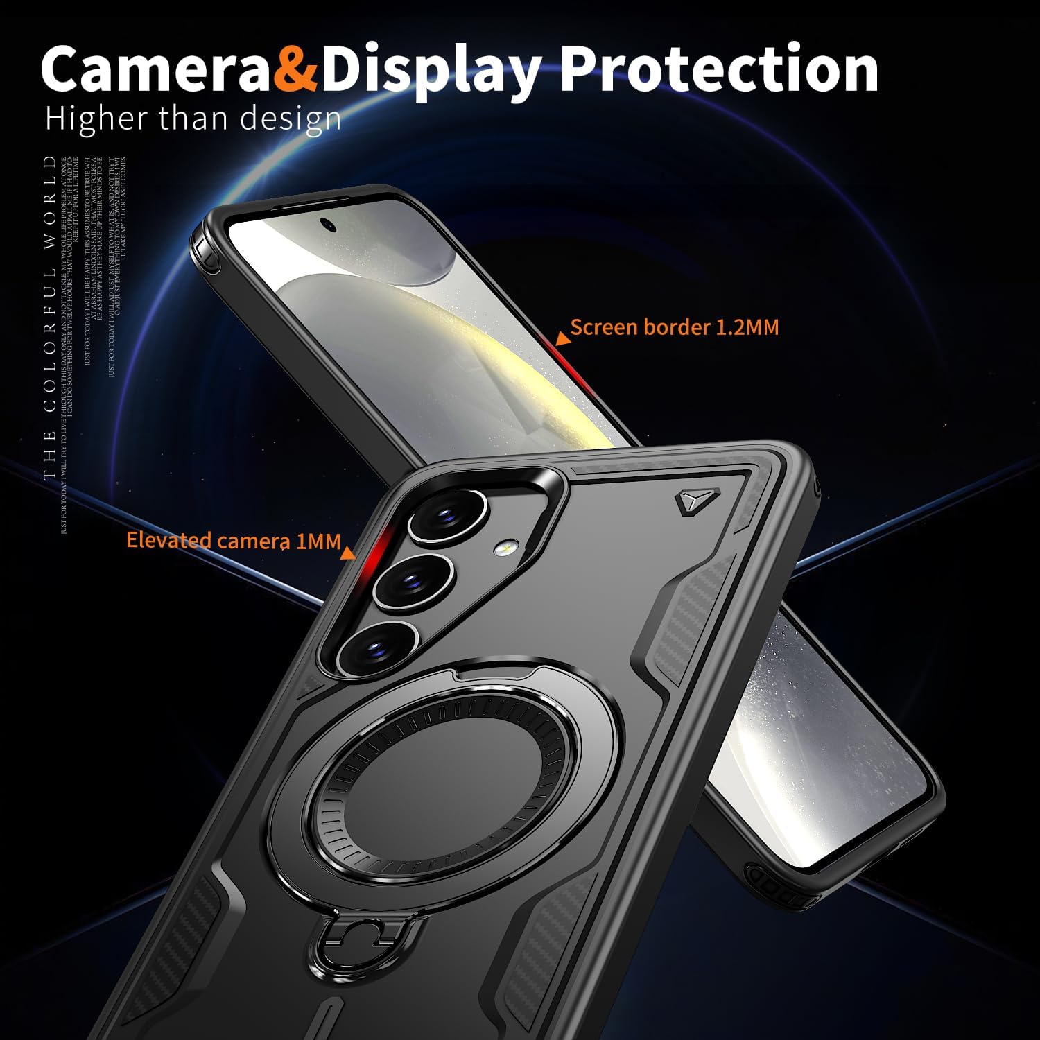 Θήκη Orso Buffer Ostand Armor Black Samsung Galaxy A55 ΘΗΚΕΣ Orso Θήκη Orso Buffer Ostand Armor Black Samsung Galaxy A55 - Image 3