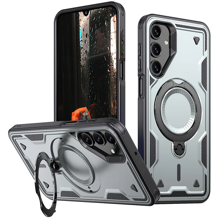 Θήκη Orso Buffer Ostand Armor Silver Samsung Galaxy A55 ΘΗΚΕΣ Orso Θήκη Orso Buffer Ostand Armor Silver Samsung Galaxy A55