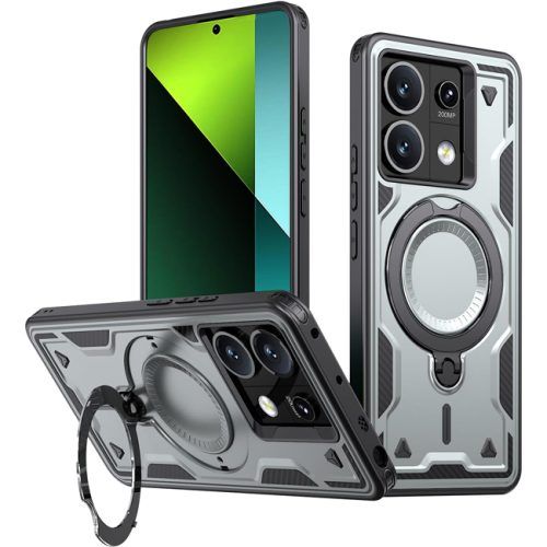 Θήκη Orso Buffer Ostand Armor Silver Xiaomi Redmi Note 13 Pro 5G ΘΗΚΕΣ Orso Θήκη Orso Buffer Ostand Armor Silver Xiaomi Redmi Note 13 Pro 5G