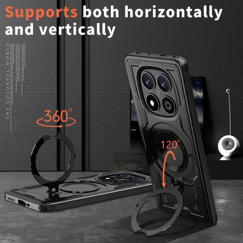 Alternative view of Θήκη Orso Buffer Ostand Armor Black Xiaomi Redmi Note 14 Pro+ 5G