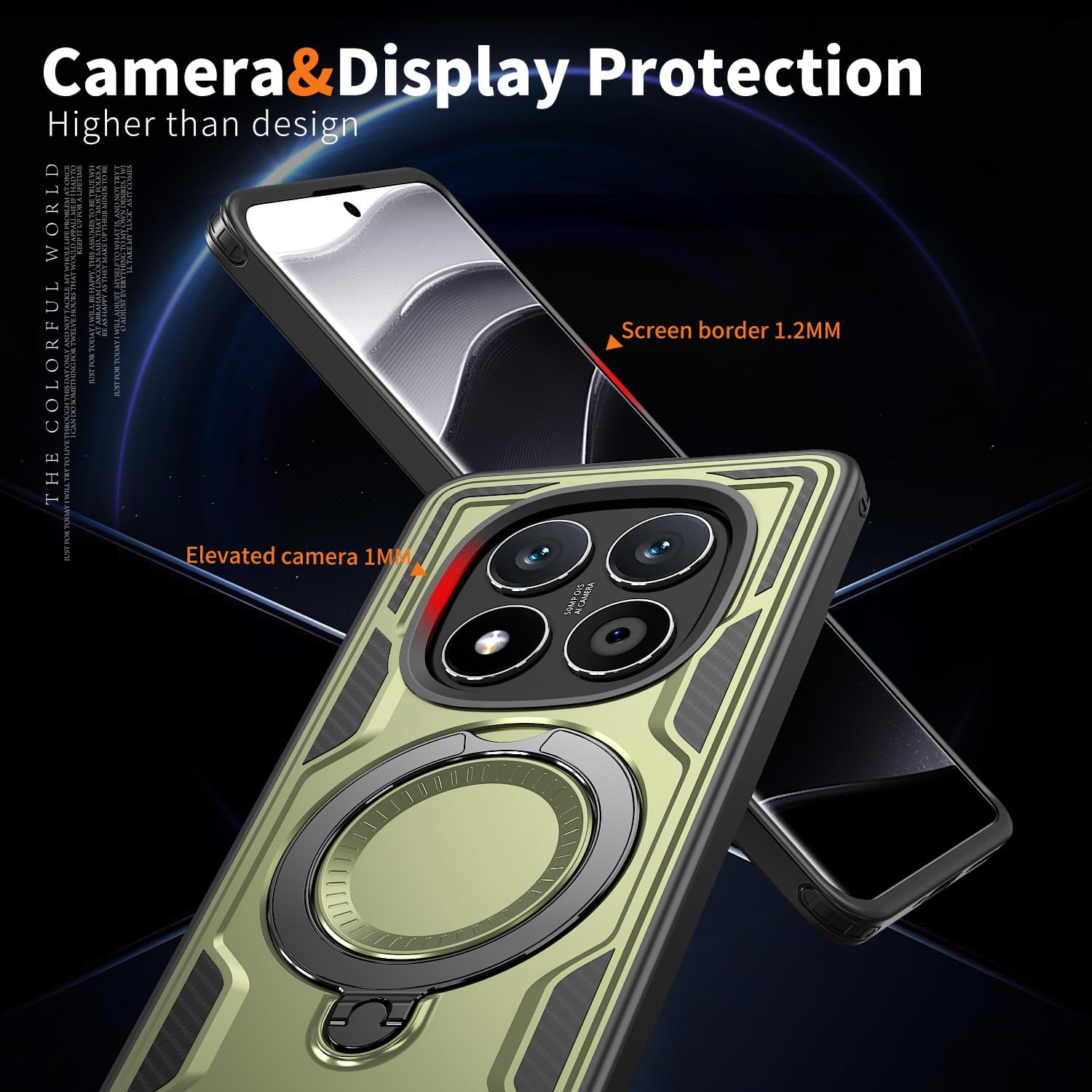 Θήκη Orso Buffer Ostand Armor Khaki Xiaomi Redmi Note 14 Pro+ 5G ΘΗΚΕΣ Orso Θήκη Orso Buffer Ostand Armor Khaki Xiaomi Redmi Note 14 Pro+ 5G - Image 5