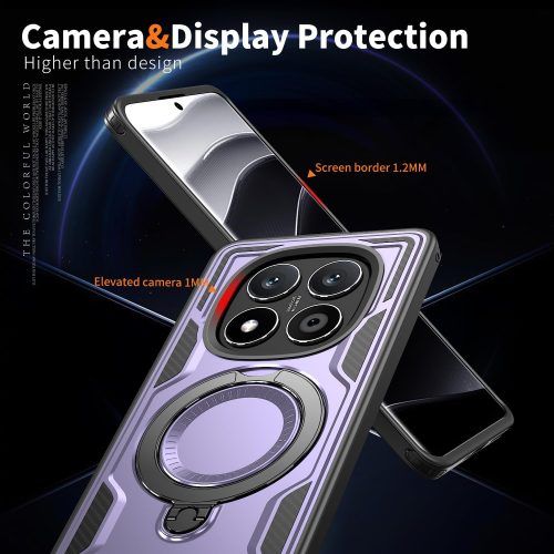 Alternative view of Θήκη Orso Buffer Ostand Armor Purple Xiaomi Redmi Note 14 Pro+ 5G