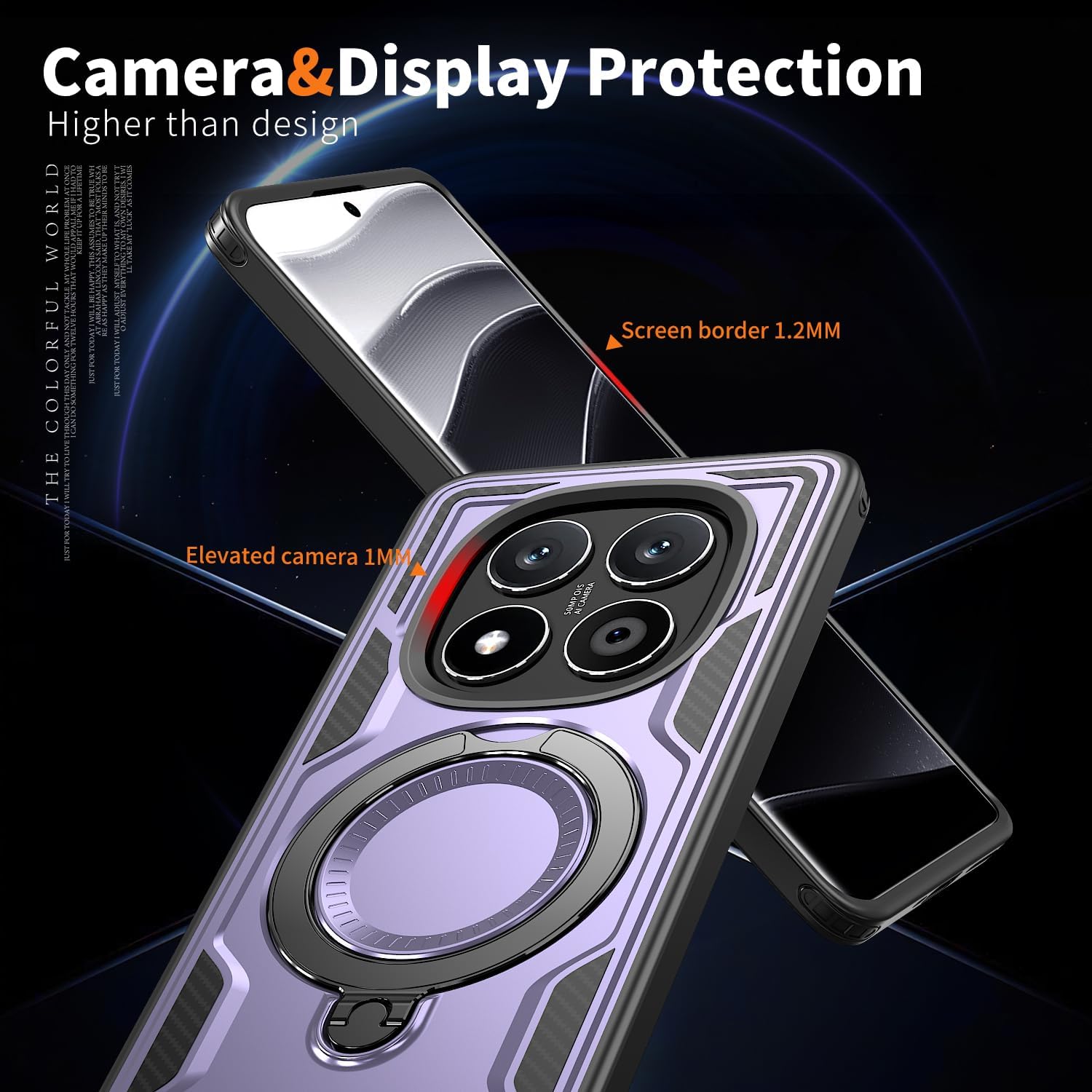Θήκη Orso Buffer Ostand Armor Purple Xiaomi Redmi Note 14 Pro+ 5G ΘΗΚΕΣ Orso Θήκη Orso Buffer Ostand Armor Purple Xiaomi Redmi Note 14 Pro+ 5G - Image 2