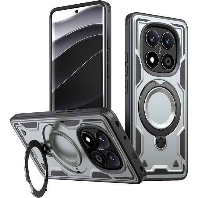 Θήκη Orso Buffer Ostand Armor Silver Xiaomi Redmi Note 14 Pro+ 5G ΘΗΚΕΣ Orso Θήκη Orso Buffer Ostand Armor Silver Xiaomi Redmi Note 14 Pro+ 5G