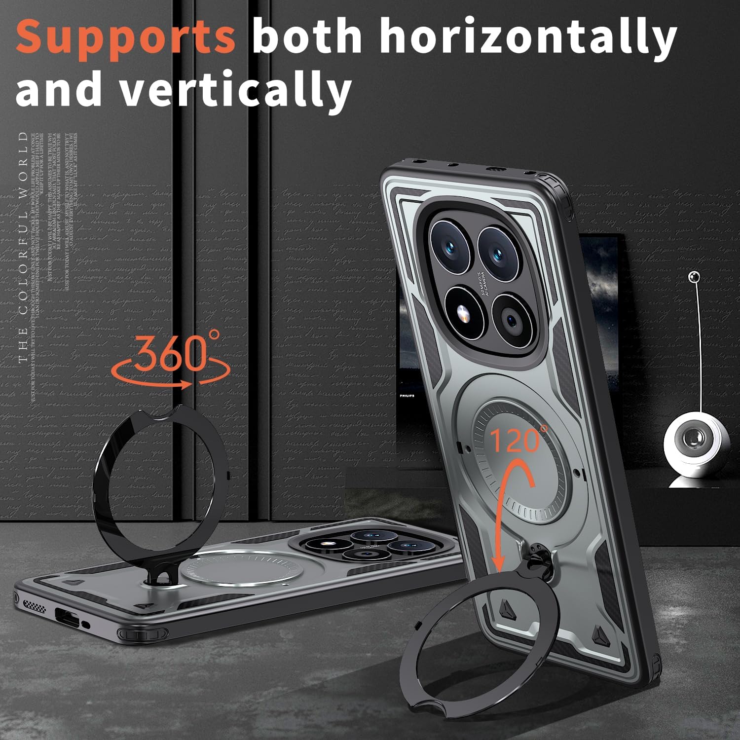 Θήκη Orso Buffer Ostand Armor Silver Xiaomi Redmi Note 14 Pro+ 5G ΘΗΚΕΣ Orso Θήκη Orso Buffer Ostand Armor Silver Xiaomi Redmi Note 14 Pro+ 5G - Image 4
