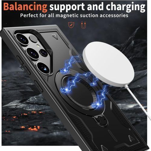 Alternative view of Θήκη Orso Buffer Ostand Armor Black Samsung Galaxy S25 Ultra