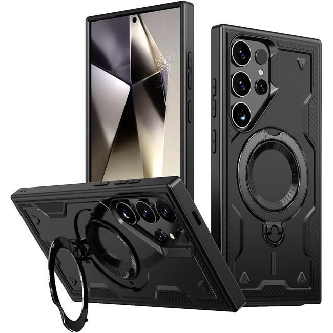 Θήκη Orso Buffer Ostand Armor Black Samsung Galaxy S25 Ultra ΘΗΚΕΣ Orso Θήκη Orso Buffer Ostand Armor Black Samsung Galaxy S25 Ultra