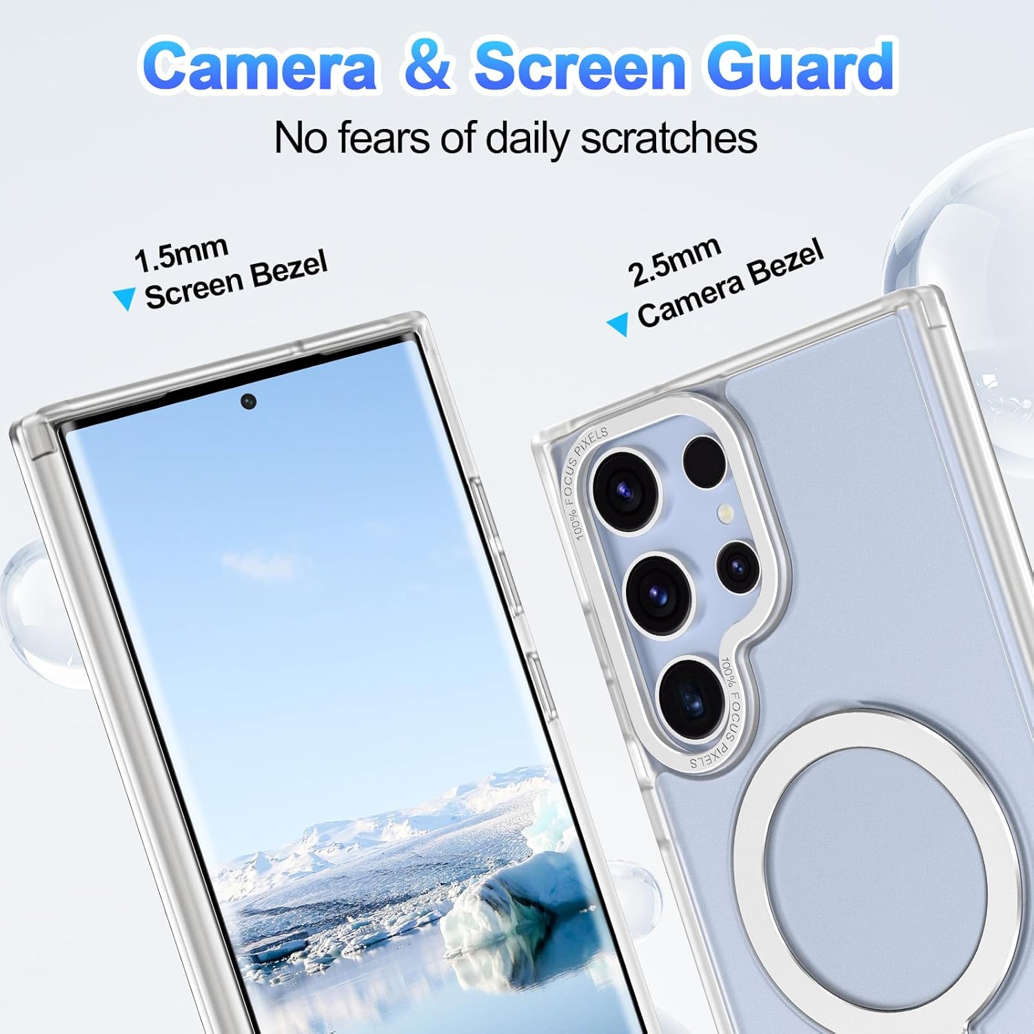 Θήκη Orso Ostand Hybrid Focus Frosted Clear Samsung Galaxy S25 Ultra ΘΗΚΕΣ Orso Θήκη Orso Ostand Hybrid Focus Frosted Clear Samsung Galaxy S25 Ultra - Image 4