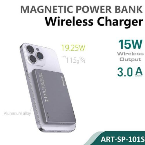 Siipro Ultra Thin Magnetic MagSafe PowerBank 5000mAh Grey