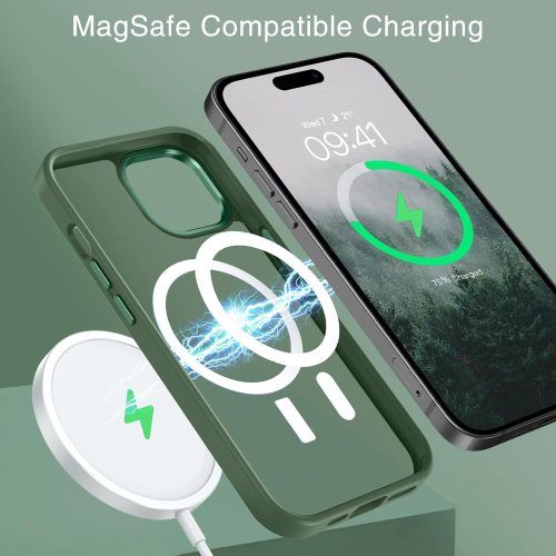 Alternative view of Θήκη Orso MagCase Focus Frosted Forest Green iPhone 15 Plus