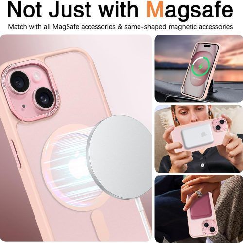 Alternative view of Θήκη Orso MagCase Focus Frosted Rose iPhone 15 Plus
