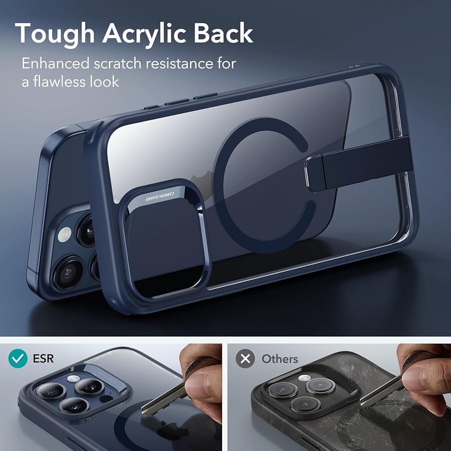 Θήκη ESR Boost Flickstand HaloLock MagSafe Clear Blue iPhone 15 Pro Max ΘΗΚΕΣ ESR Θήκη ESR Boost Flickstand HaloLock MagSafe Clear Blue iPhone 15 Pro Max - Image 7