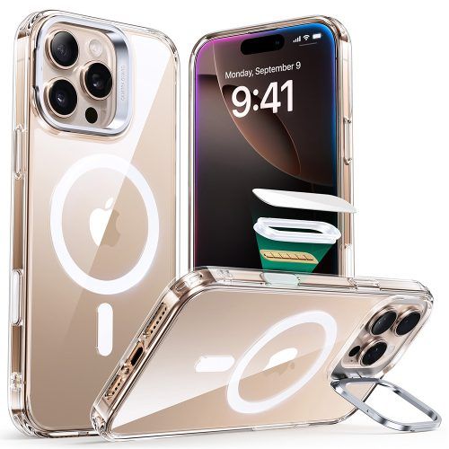 Θήκη ESR Classic Hybrid with Stash Stand (Camera Control Button) HaloLock MagSafe Clear iPhone 16 Pro Max ΘΗΚΕΣ ESR Θήκη ESR Classic Hybrid with Stash Stand (Camera Control Button) HaloLock MagSafe Clear iPhone 16 Pro Max