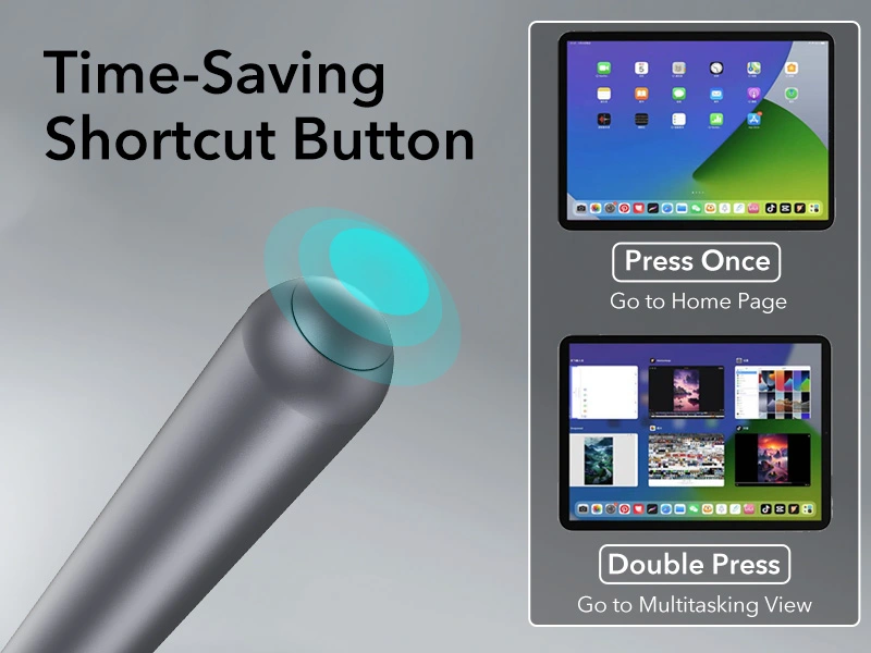 ESR iPad Digital Pencil Pro with Magnetic Charging Dark Silver GADGETS ESR ESR iPad Digital Pencil Pro with Magnetic Charging Dark Silver - Image 2