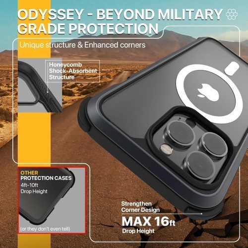 Alternative view of Θήκη MagEasy Odyssey M Magsafe Leather Black iPhone 14/13