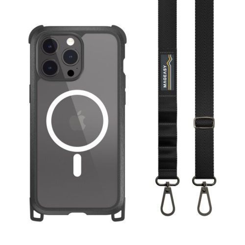 Θήκη MagEasy Odyssey M with Lanyard Magsafe Black iPhone 15 Pro Max ΘΗΚΕΣ MagEasy Θήκη MagEasy Odyssey M with Lanyard Magsafe Black iPhone 15 Pro Max