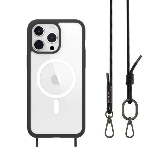 Θήκη MagEasy Roar M with Strap Magsafe Black iPhone 15 Pro Max ΘΗΚΕΣ MagEasy Θήκη MagEasy Roar M with Strap Magsafe Black iPhone 15 Pro Max