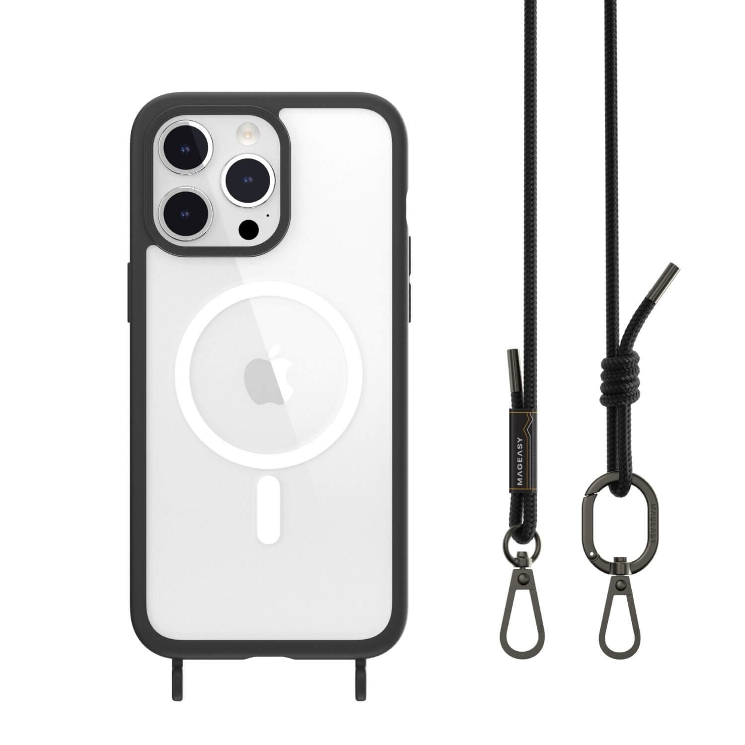 Θήκη MagEasy Roar M with Strap Magsafe Black iPhone 15 Pro Max ΘΗΚΕΣ MagEasy Θήκη MagEasy Roar M with Strap Magsafe Black iPhone 15 Pro Max