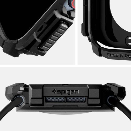Alternative view of Θήκη Spigen Rugged Armor Matte Black Apple Watch 46mm