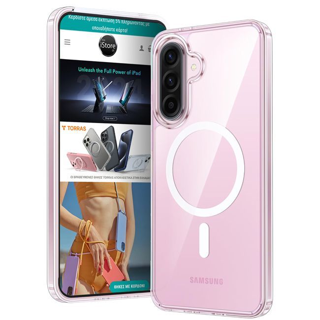 Θήκη Orso Classic MagSafe Clear Samsung Galaxy A36/A56 ΘΗΚΕΣ Orso Θήκη Orso Classic MagSafe Clear Samsung Galaxy A36/A56