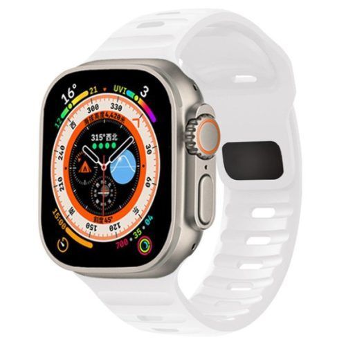 Orso Silicone Line Band White Apple Watch 44/45/46/49mm