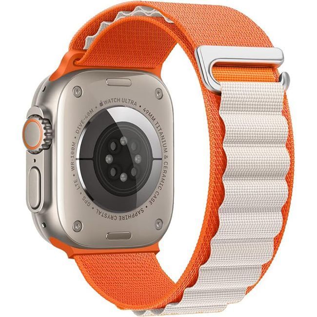 Orso Alpine Nylon Loop Band Orange Starlight Apple Watch 44/45/46/49mm APPLE WATCH Orso Orso Alpine Nylon Loop Band Orange Starlight Apple Watch 44/45/46/49mm