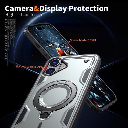 Alternative view of Θήκη Orso Buffer Ostand Armor Grey Poco X7 Pro 5G
