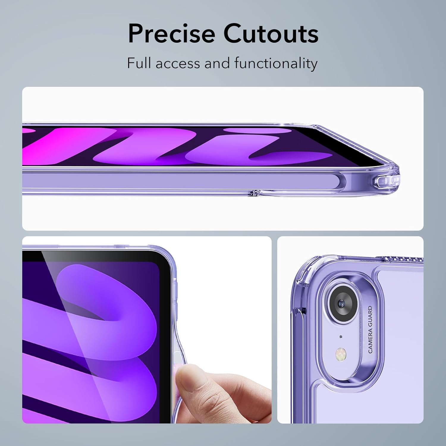 Θήκη ESR Classic Hybrid Clear Purple iPad mini 6/7 ΘΗΚΕΣ ESR Θήκη ESR Classic Hybrid Clear Purple iPad mini 6/7 - Image 7
