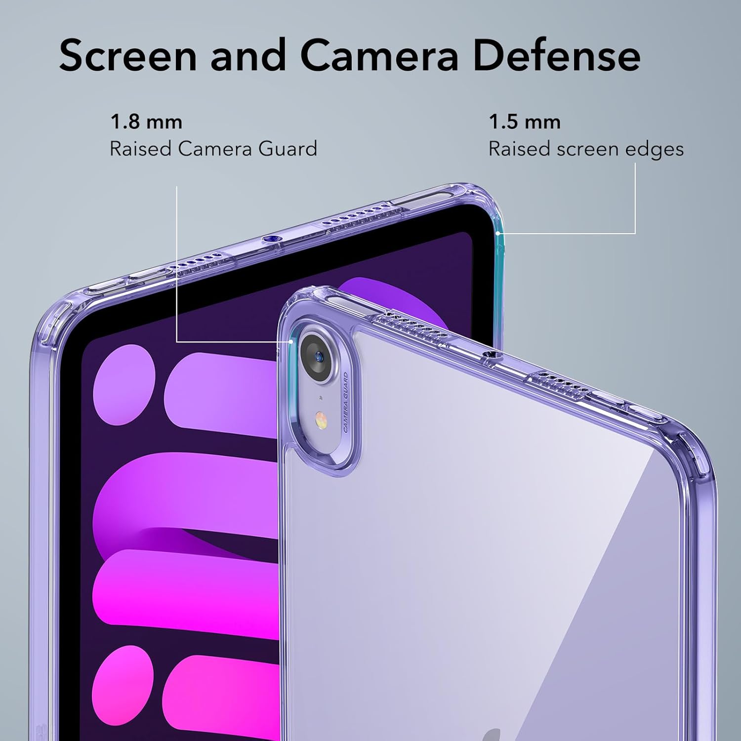 Θήκη ESR Classic Hybrid Clear Purple iPad mini 6/7 ΘΗΚΕΣ ESR Θήκη ESR Classic Hybrid Clear Purple iPad mini 6/7 - Image 6