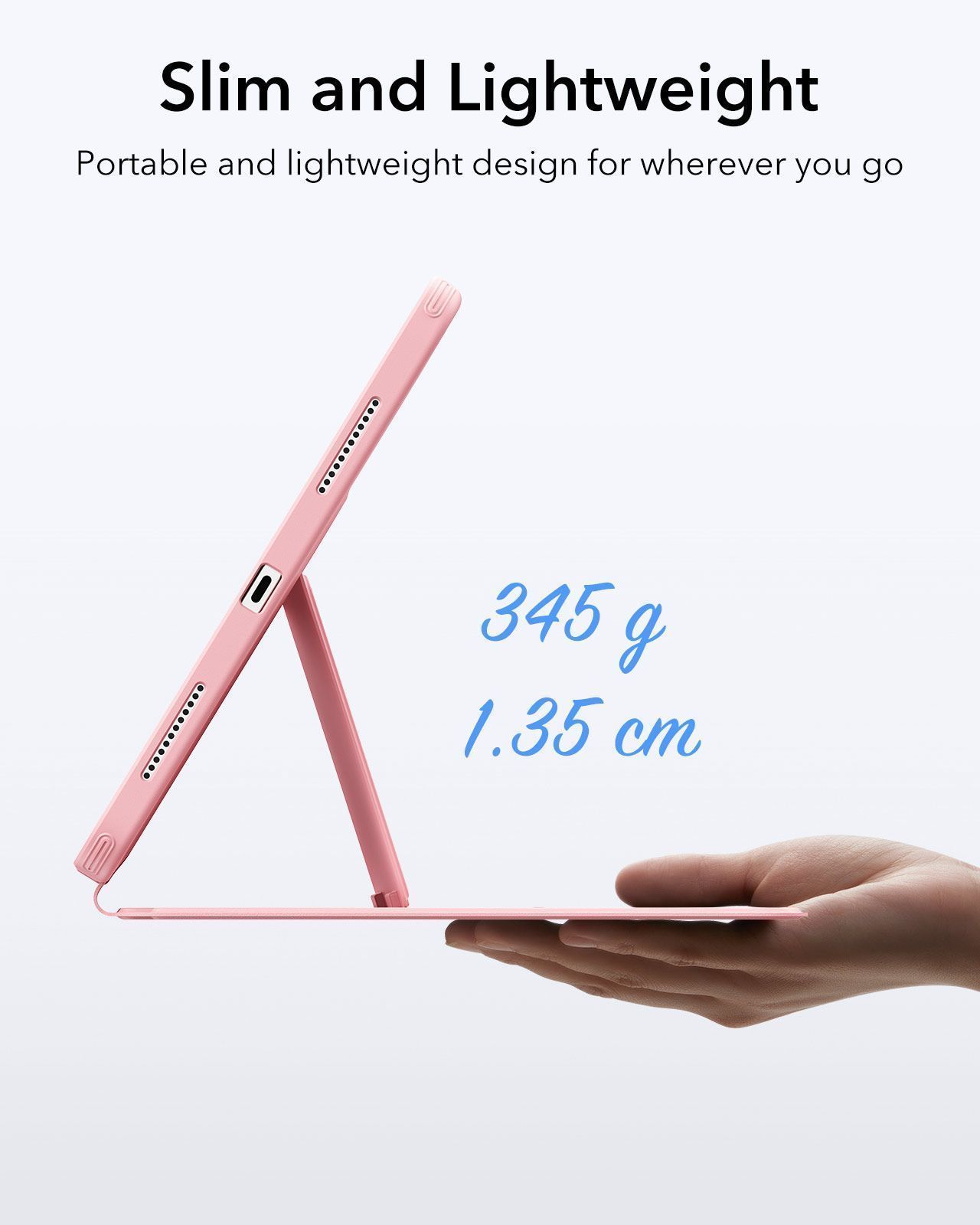Θήκη ESR Flip Magnetic with Pencil Holder Pink iPad 10th/11th ΘΗΚΕΣ ESR Θήκη ESR Flip Magnetic with Pencil Holder Pink iPad 10th/11th - Image 3