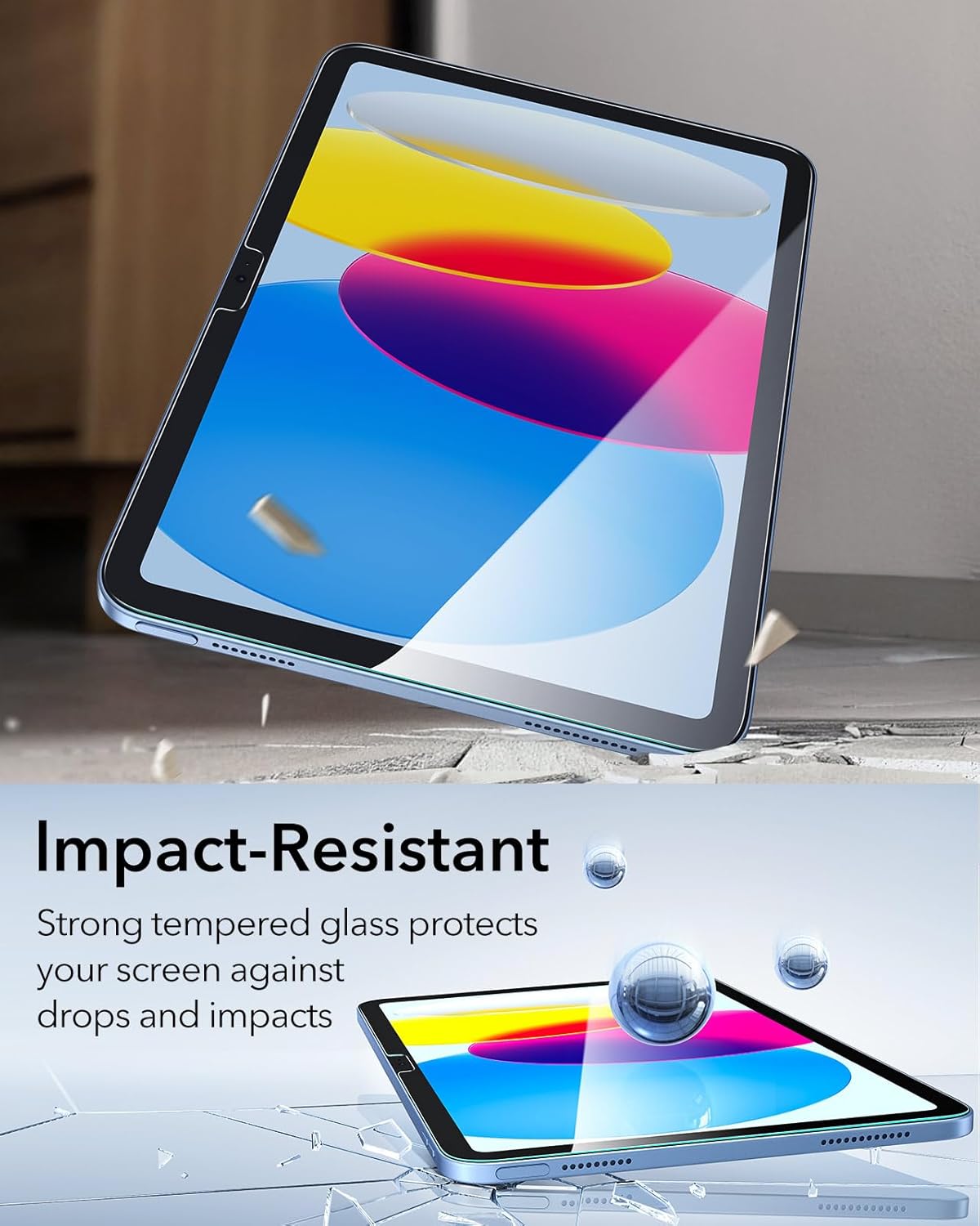 (2Pack) ESR Premium Quality Tempered Glass iPad 10th/11th (With Easy Installation Frame) ΠΡΟΣΤΑΣΙΑ ΟΘΟΝΗΣ ESR (2Pack) ESR Premium Quality Tempered Glass iPad 10th/11th (With Easy Installation Frame) - Image 3