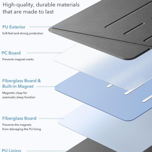 Alternative view of Θήκη ESR Flip Magnetic with Pencil Holder Black iPad 10th/11th