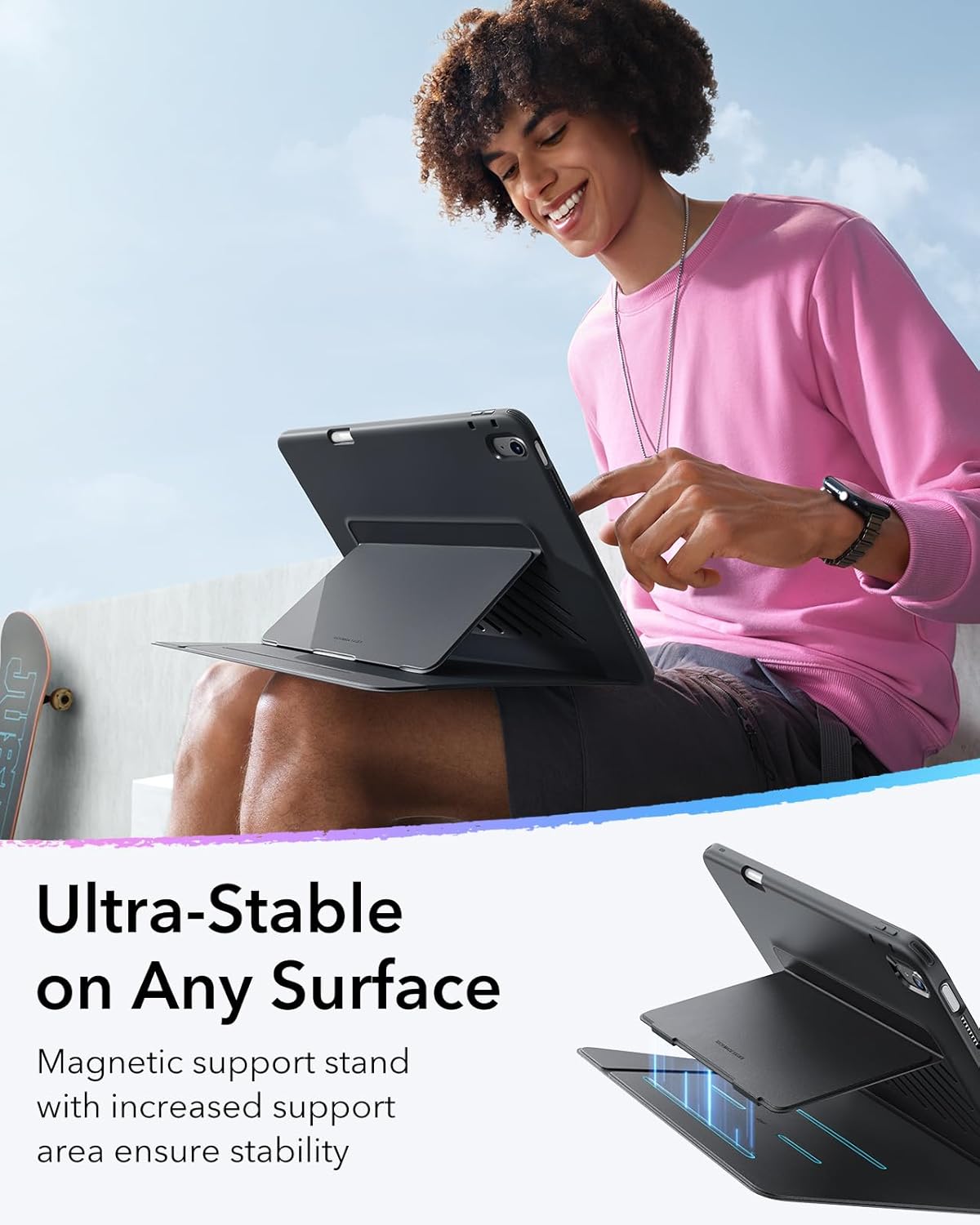 Θήκη ESR Flip Magnetic with Pencil Holder Black iPad Pro 13 ΘΗΚΕΣ ESR Θήκη ESR Flip Magnetic with Pencil Holder Black iPad Pro 13 - Image 5