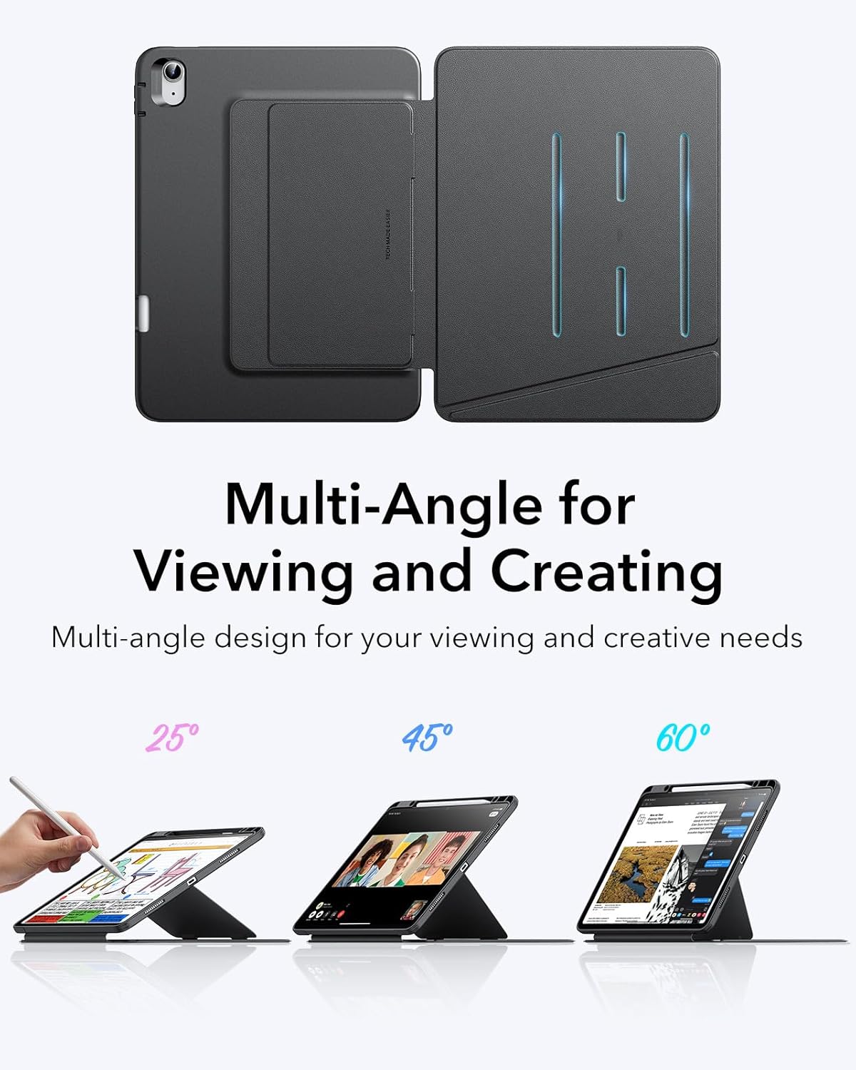 Θήκη ESR Flip Magnetic with Pencil Holder Black iPad Pro 13 ΘΗΚΕΣ ESR Θήκη ESR Flip Magnetic with Pencil Holder Black iPad Pro 13 - Image 4