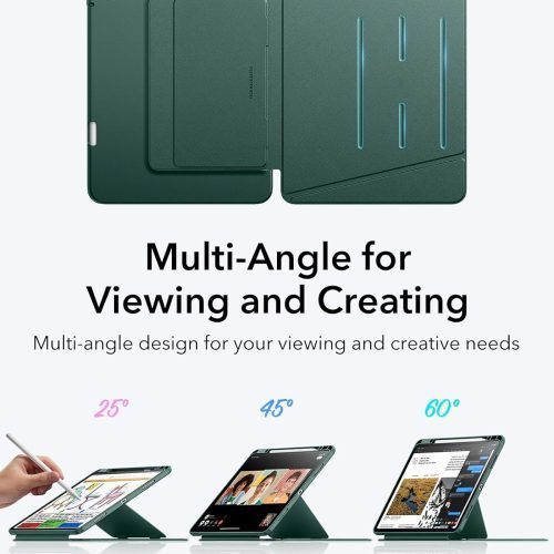 Alternative view of Θήκη ESR Flip Magnetic with Pencil Holder Green iPad Air 13