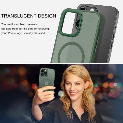 Alternative view of Θήκη Orso MagCase Focus Frosted Forest Green iPhone 16 Plus
