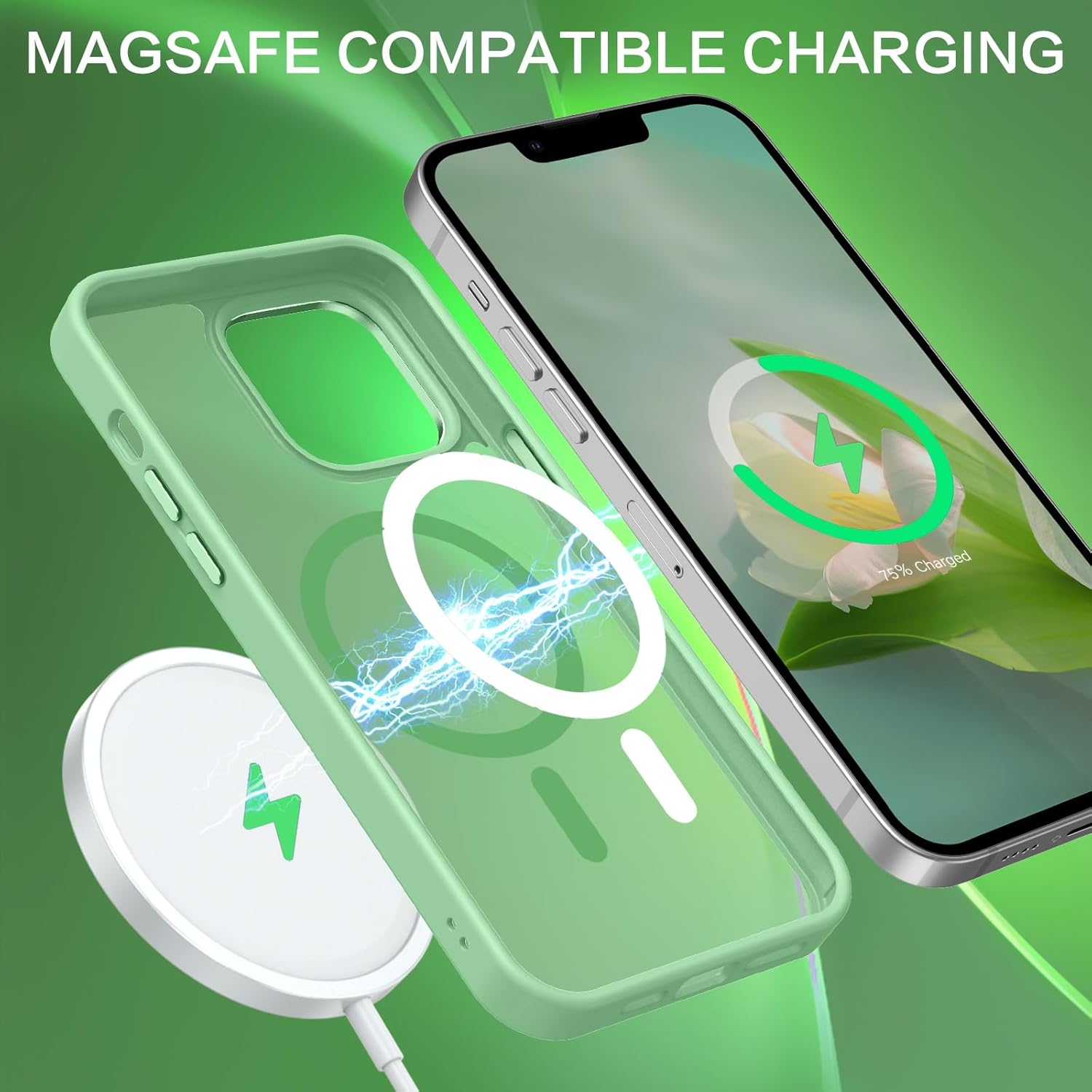 Θήκη Orso MagCase Focus Frosted Spring Green iPhone 13 Pro Max ΘΗΚΕΣ Orso Θήκη Orso MagCase Focus Frosted Spring Green iPhone 13 Pro Max - Image 2